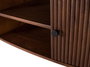 GINER Y COLOMER Buffet de 2 portes et 3 tiroirs en bois de palissandre et métal, Noyer